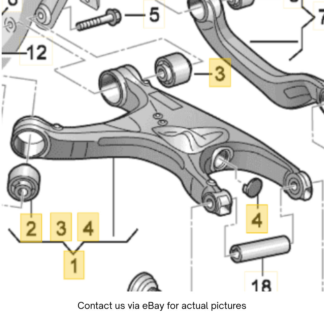 2009-2018 Audi A6 A7 Lower Control Arm (Left, Rear) Used OEM 8R0505311F