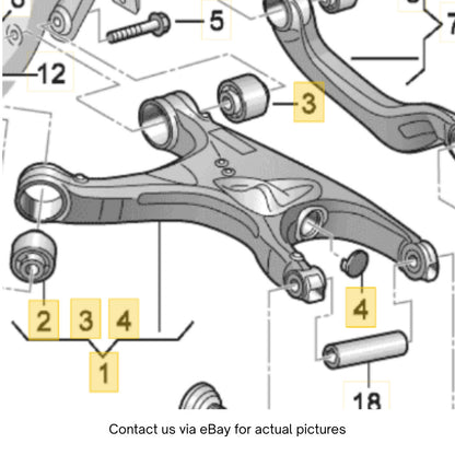 2009-2018 Audi A6 A7 Lower Control Arm (Left, Rear) Used OEM 8R0505311F