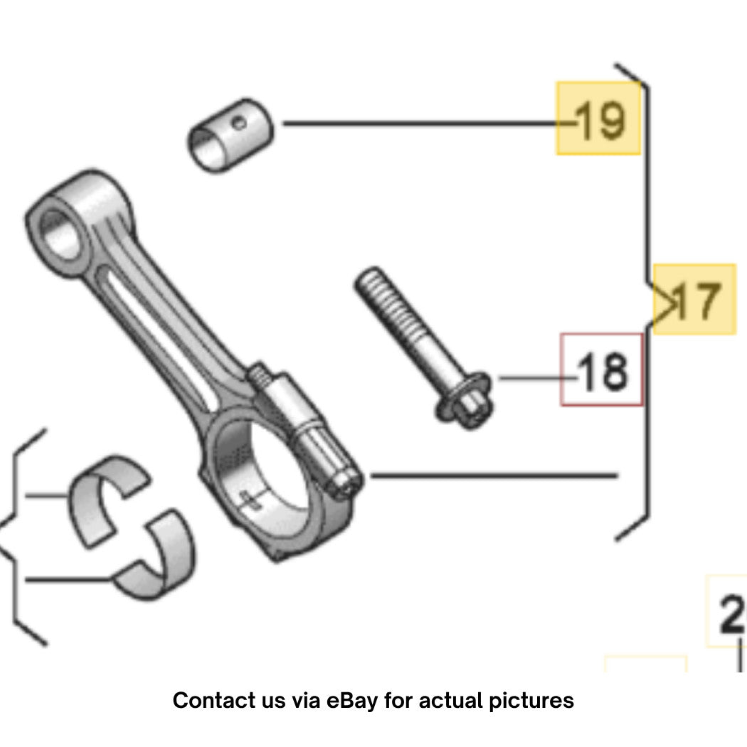2012 VW Jetta Engine Connecting Rod Set Used OEM 06A198401E