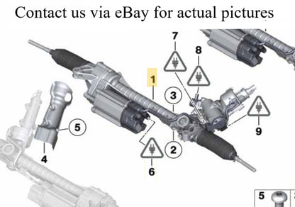 2011–2016 BMW 520i Electric Power Steering Rack Gear USED OEM 32106883546