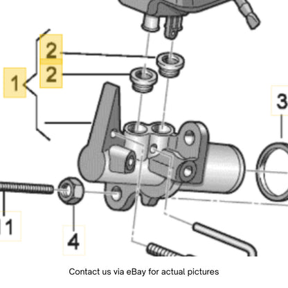 2012-2018 Audi A6 A7 Brake Master Cylinder Used OEM 4G1611021