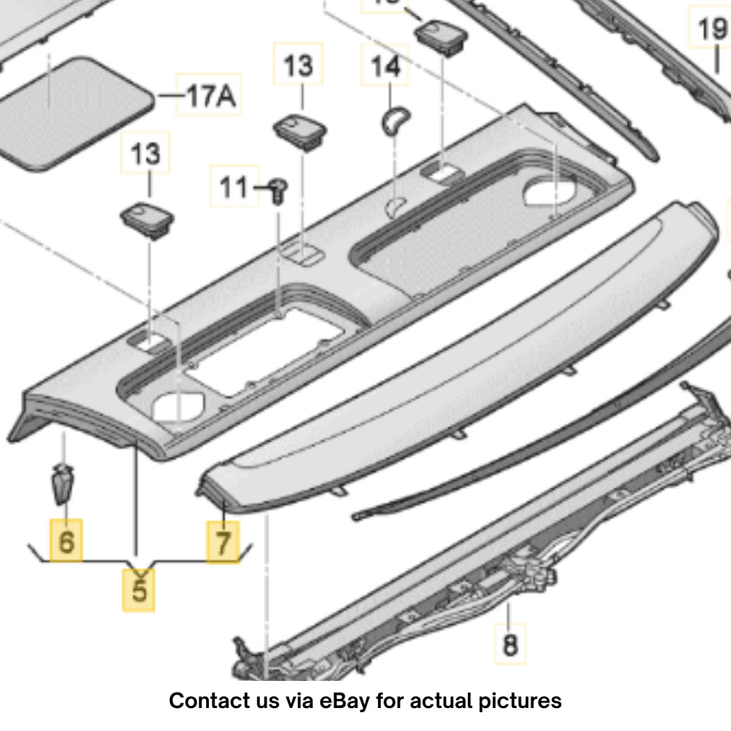 2012–2018 Audi A6 Parcel Shelf Trim Panel Used OEM 4G5863411F
