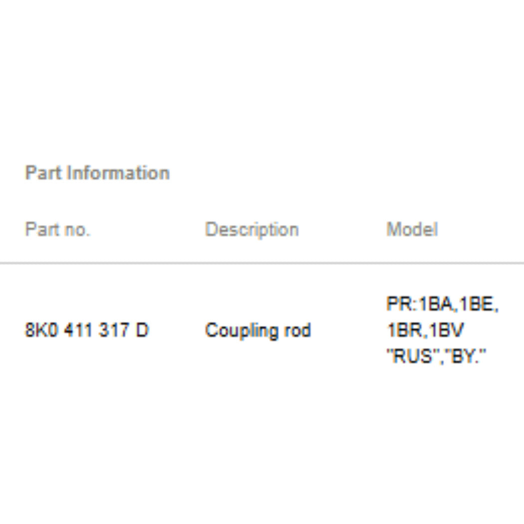 2011–2018 Audi A6 / A7 Front Sway Bar Link Used OEM 8K0411317D