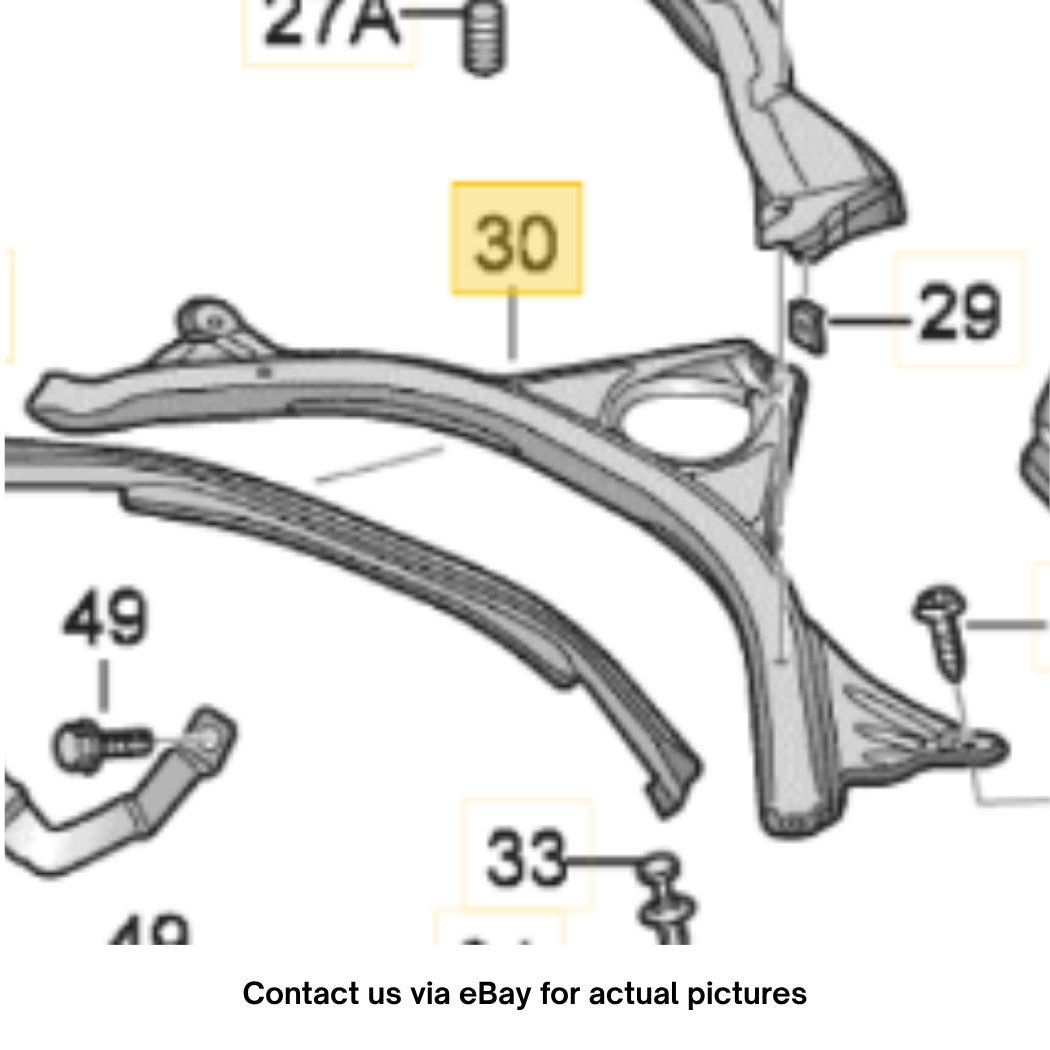 2014 Audi A6 Front Strut Tower Brace OEM 4G0805645C