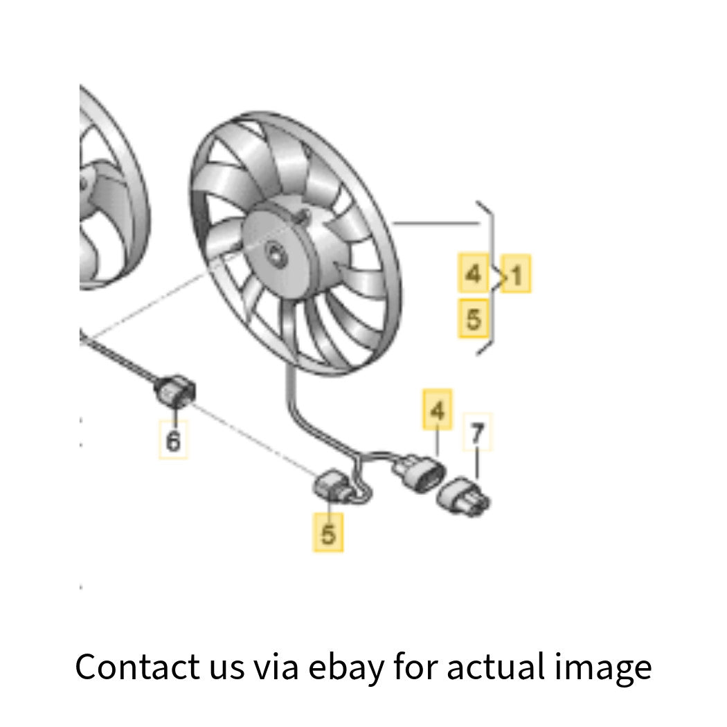 2010–2014 VW/Audi Engine Cooling Fan Motor USED OEM 1KM959455A