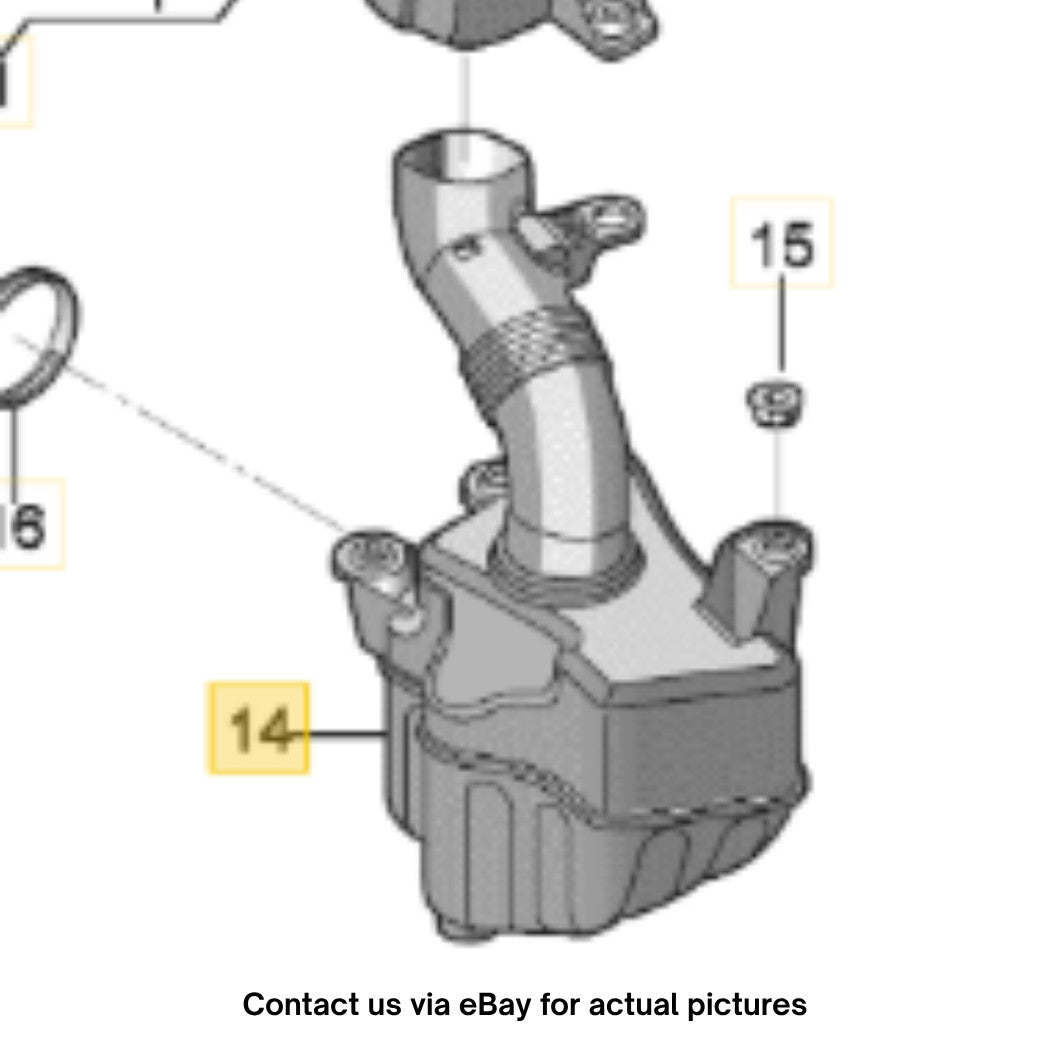 2011–2015 VW Jetta Engine Air Intake Resonator Used OEM 1K0129622D