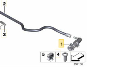 2011–2016 BMW Right High Pressure Headlight Washer Nozzle USED OEM 61677377668