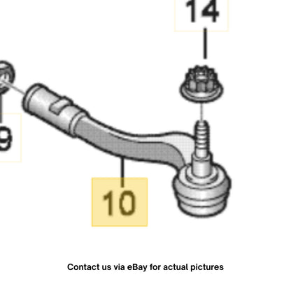 2012–2020 Audi A6 / A7 / Q5 Outer Tie Rod End Used OEM 4G0423811A