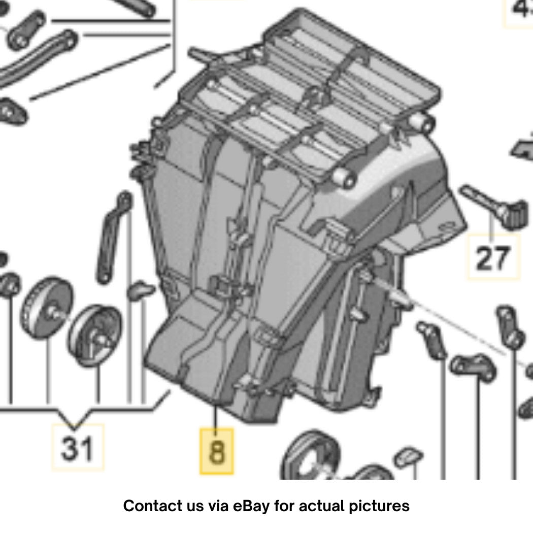2011–2018 VW Jetta HVAC Air Inlet Housing Used OEM 5C1820353C