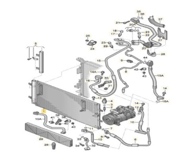 2009-2012 Audi S4 A/C Air Conditioning Condenser OEM 8K0260403AF