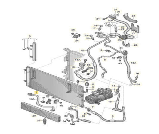 2009-2012 Audi S4 A/C Air Conditioning Condenser OEM 8K0260403AF