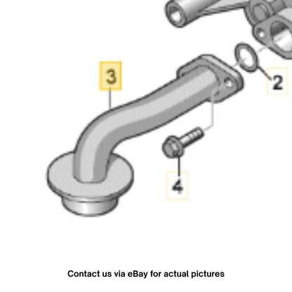 2011–2015 VW Jetta 2.0L Oil Pump Suction Tube Used OEM 06A115251J