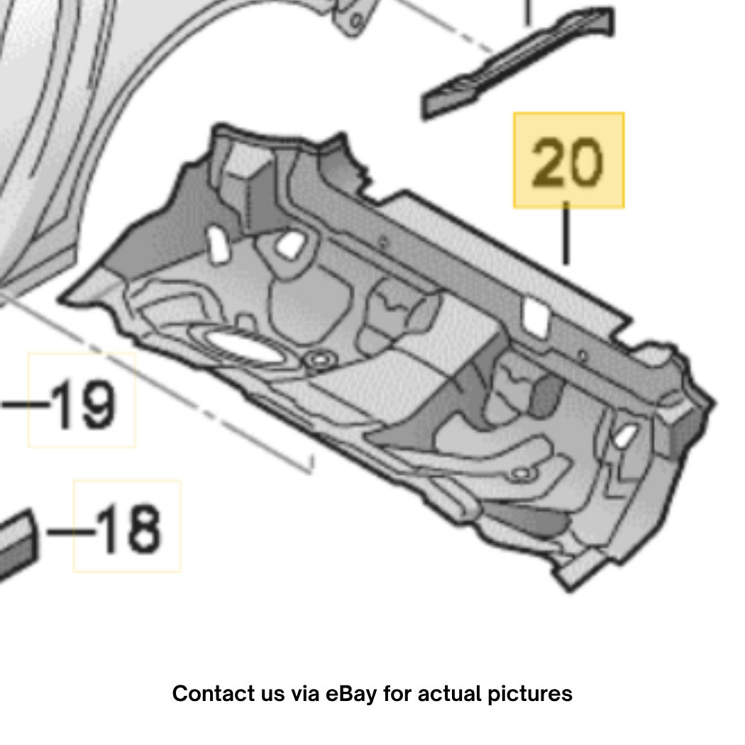 2012–2018 Audi A6 / A7 Seat Sound Absorber / Under-Seat Liner Used OEM 4G0863545