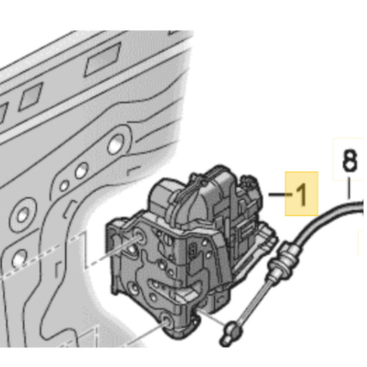 2012-2018 Audi A6 A7 Q3 Q7 Rear Left Door Lock Actuator Used OEM 4G0839015