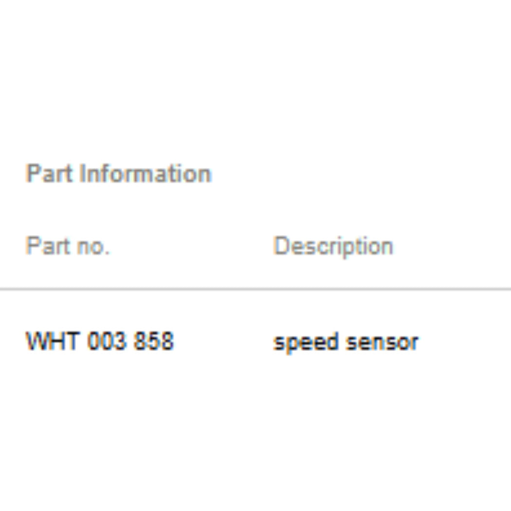 2011–2015 VW Jetta Rear Right ABS Wheel Speed Sensor Used OEM WHT003858