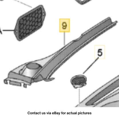 2011–2018 VW Jetta Left Water Deflector Used OEM 5C7819403