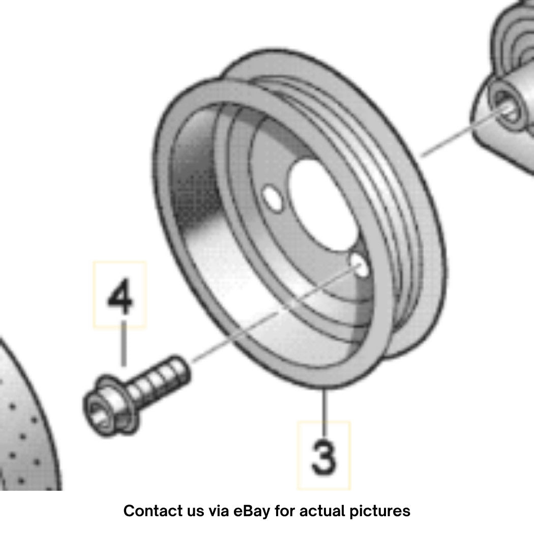 2011–2015 VW Jetta V-Belt Pulley Used OEM 038145255A