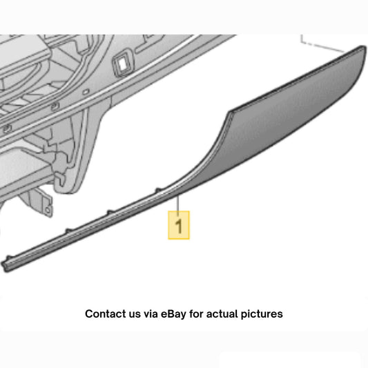 2012–2015 Audi A6 Right Dash Panel Trim Used OEM 4G1853190F