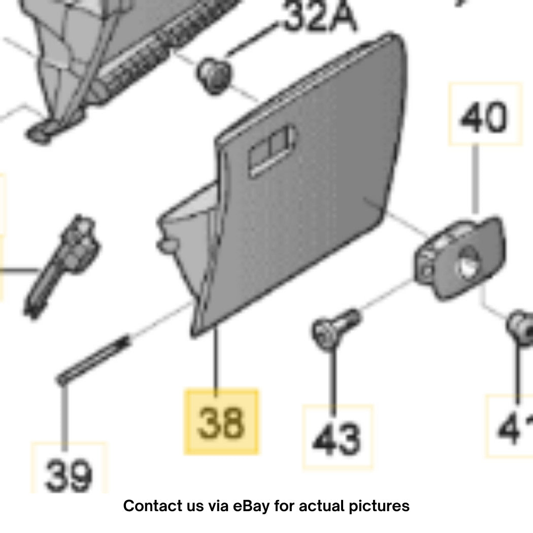 2011–2018 VW Jetta Glove Box Door (brown) OEM 5C7857101C