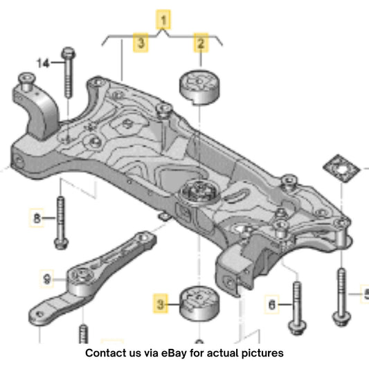 2011–2015 VW Jetta Engine Mount Bracket Used OEM 5C0199313K
