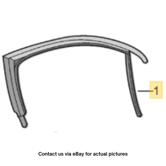 2011–2015 VW Jetta Right Front Window Channel Used OEM 5C6837432