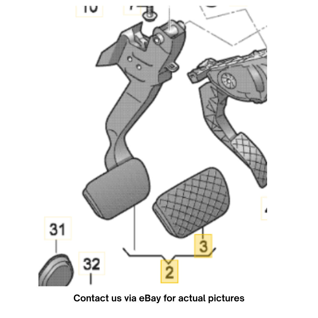 2014 Audi A6 Brake Pedal Assembly Used OEM 4H1723140A