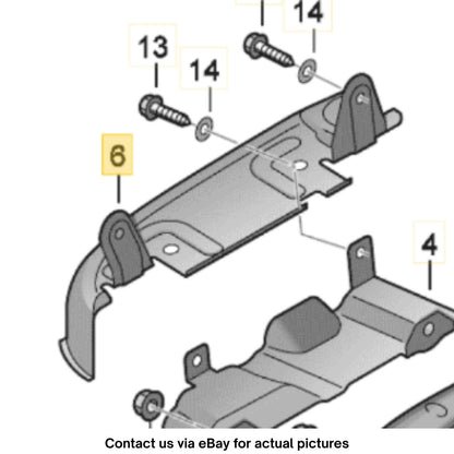 2012–2015 Audi A6 Right Exhaust Manifold Heat Shield Used OEM 06E253036P