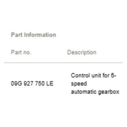 2012–2020 VW/Audi Gear Selector Position Sensor USED OEM 09G919823