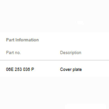 2012–2015 Audi A6 Right Exhaust Manifold Heat Shield Used OEM 06E253036P