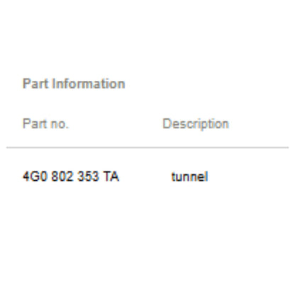 2014 Audi A6 Floor Pan Center Section OEM 4G0802353TA