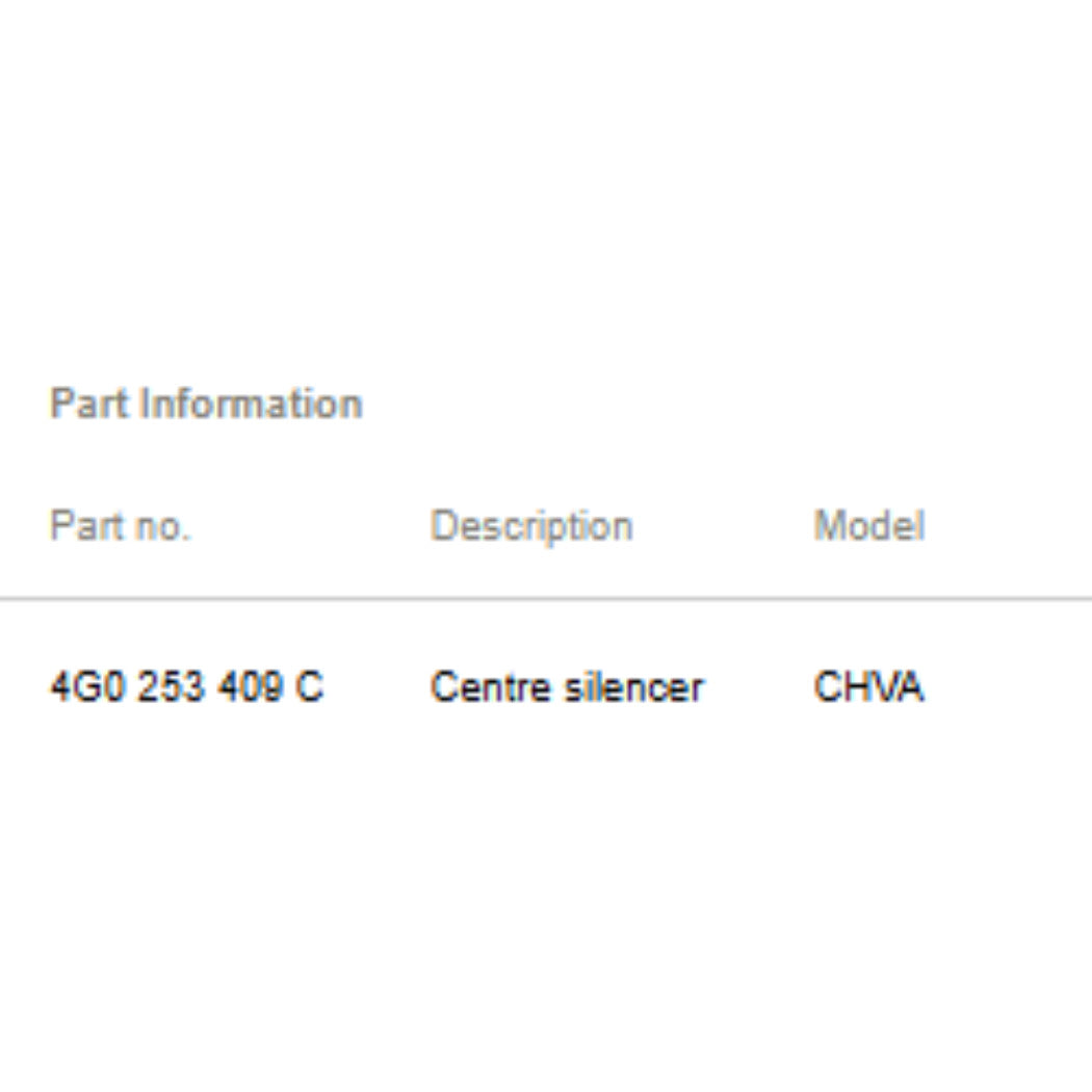 2012–2016 Audi A6 A7 Exhaust Pipe with Flex Section Used OEM 4G0253409C