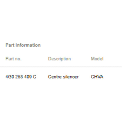 2012–2016 Audi A6 A7 Exhaust Pipe with Flex Section Used OEM 4G0253409C