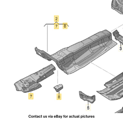 2014 Audi A6 Floor Pan Center Section OEM 4G0802353TA