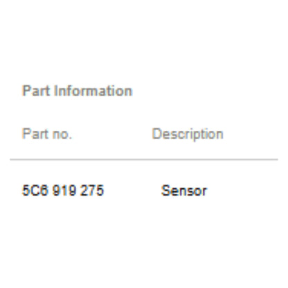 2011–2015 VW Jetta Parking Aid Sensor Used OEM 5C6919275