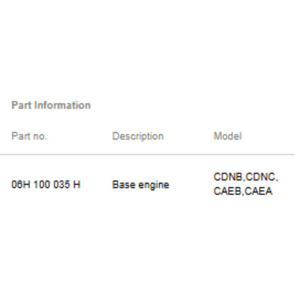 2010-2012 Audi A4 A5 Q5 Engine Assembly Used OEM 06H100035H
