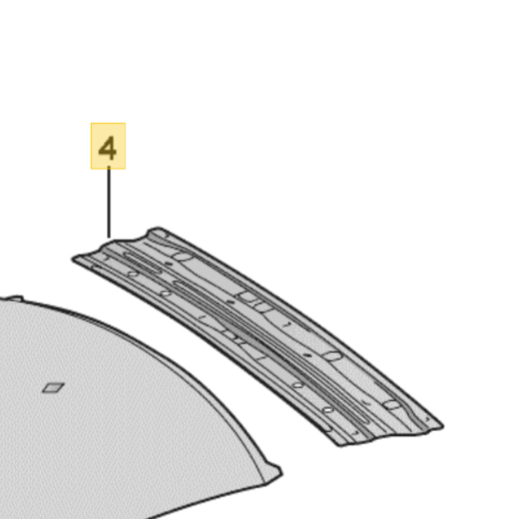 2012-2018 Audi A6 S6 Rear Roof Header Panel OEM 4G5817961