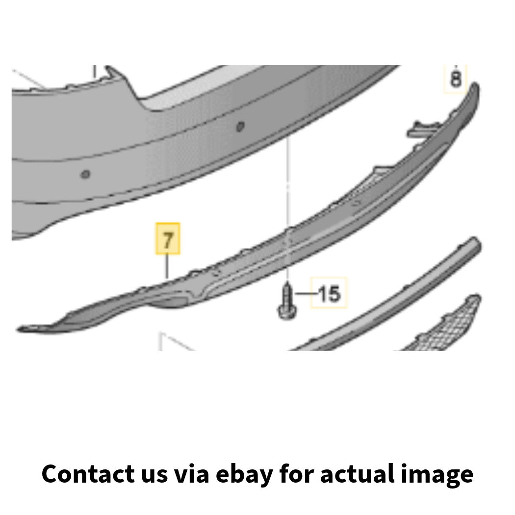 2008–2012 Audi A4  Front Bumper Lower Spoiler Lip Trim USED OEM 8K0807521C