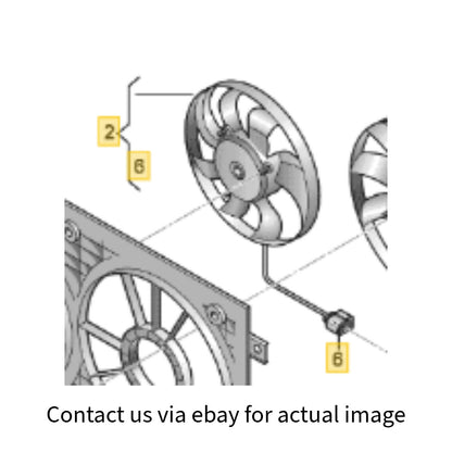 2010–2014 VW/Audi Engine Cooling Fan Motor USED OEM 1KM959455D