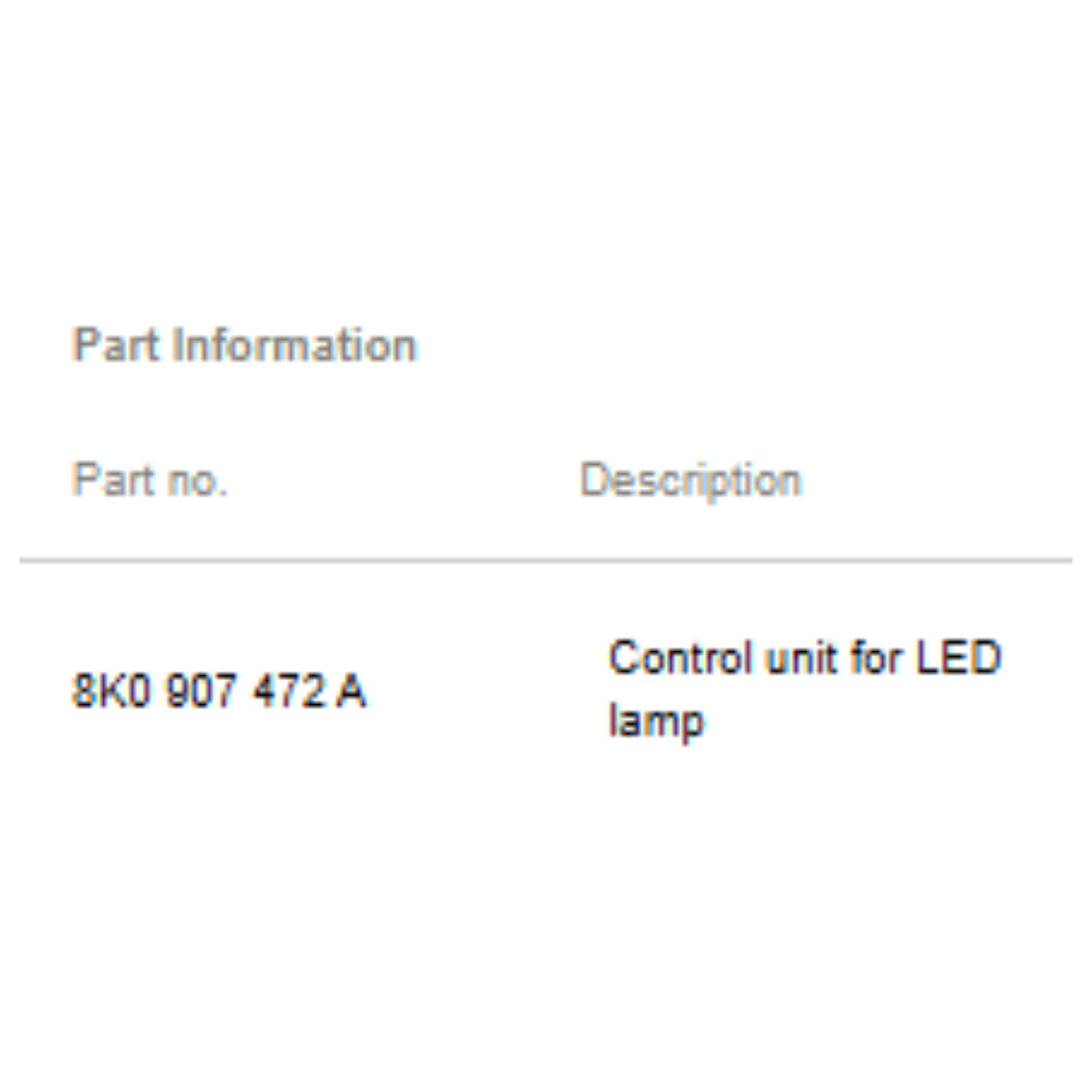2009-2012 Audi A4 Headlight Ballast Control Module Used OEM 8K0907472A