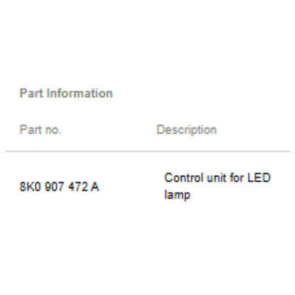 2009-2012 Audi A4 Headlight Ballast Control Module Used OEM 8K0907472A