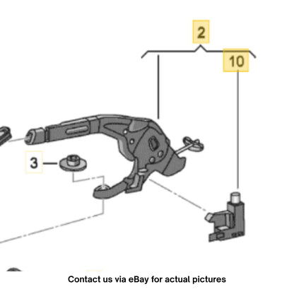 2012 VW Jetta Parking Brake Lever Assembly Used OEM 5C0711303BM