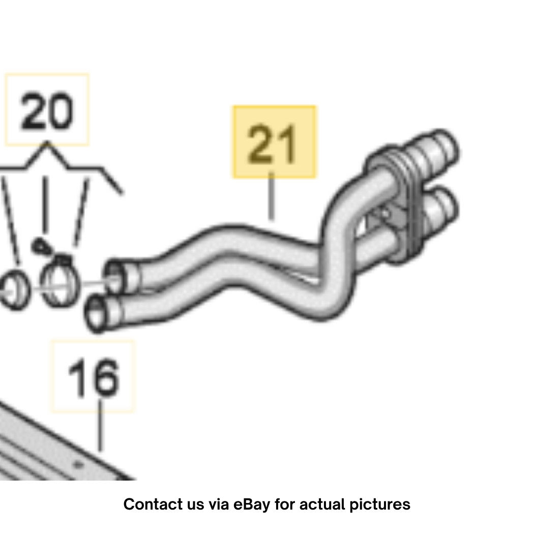 2011–2015 VW Jetta HVAC Heater Core Pipe Set Used OEM 1K1819857C