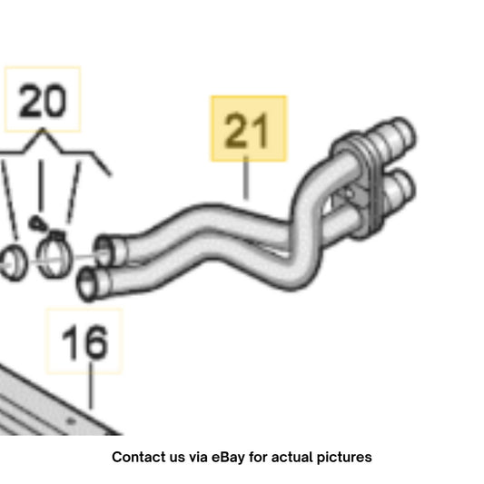 2011–2015 VW Jetta HVAC Heater Core Pipe Set Used OEM 1K1819857C