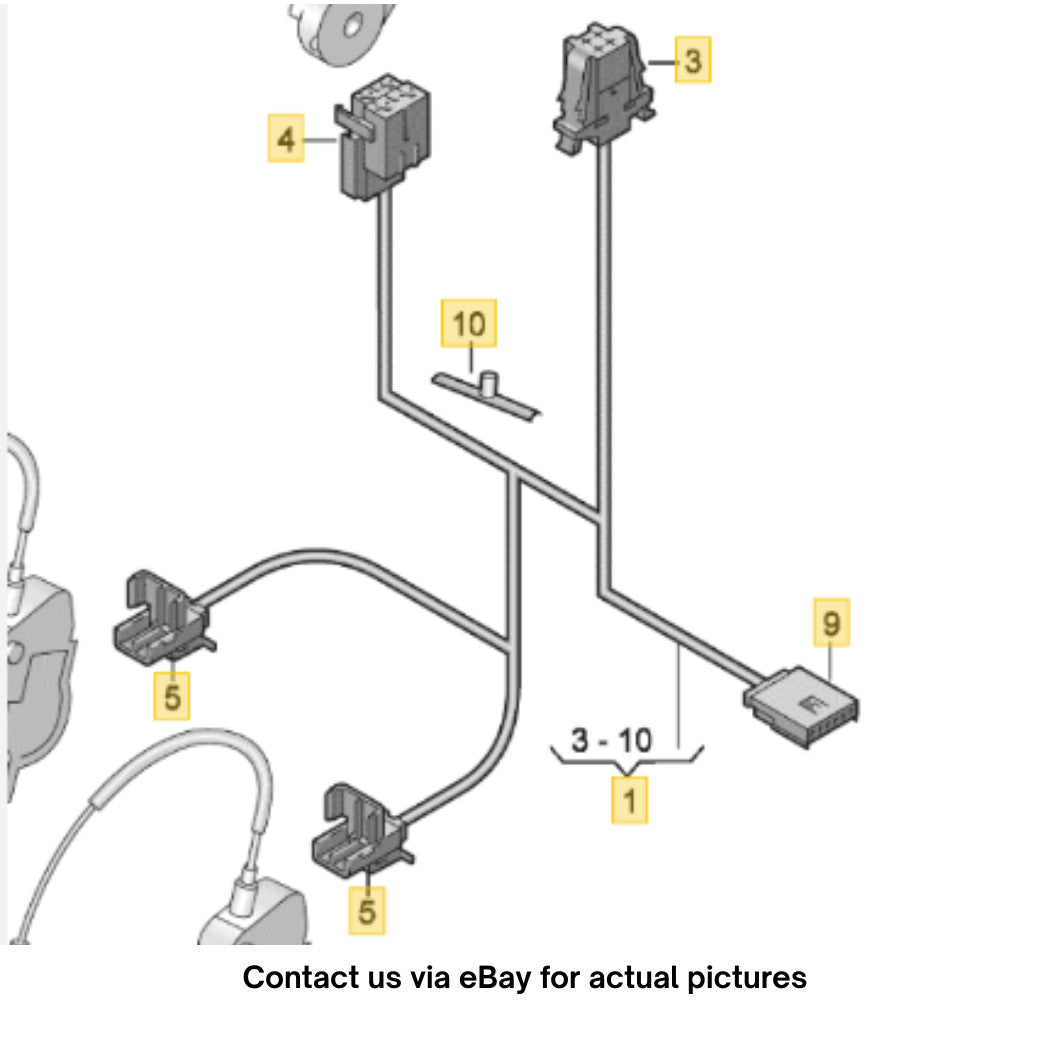 2011–2018 Audi A6 / A7 Seat Backrest Wiring Harness Used OEM 4G8971369E
