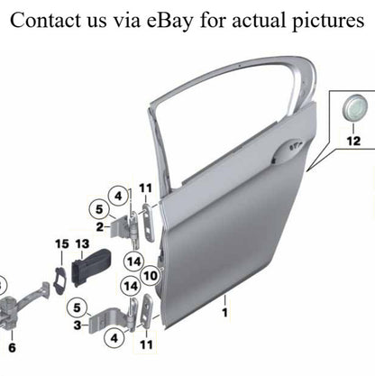 2011–2016 BMW 520i Rear Left Door Shell Panel Assembly USED OEM 41009628755