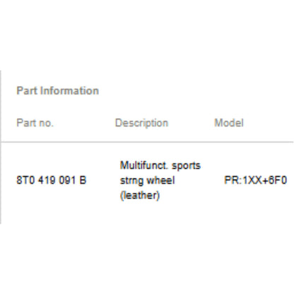 2009-2012 Audi A4 A5 S4 S5 Q5 Steering Wheel Used OEM 8T0419091B