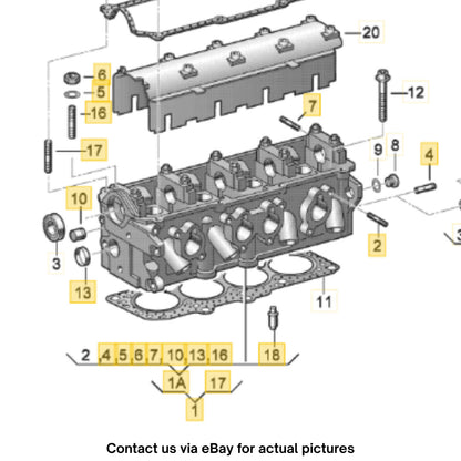 2012 VW Jetta Engine Cylinder Head Used OEM 06A103351E