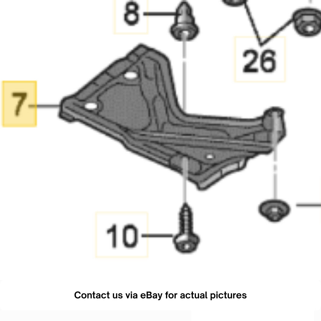 2012–2018 Audi A6 Right Rear Underbody Shield Panel Used OEM 4G0825216A