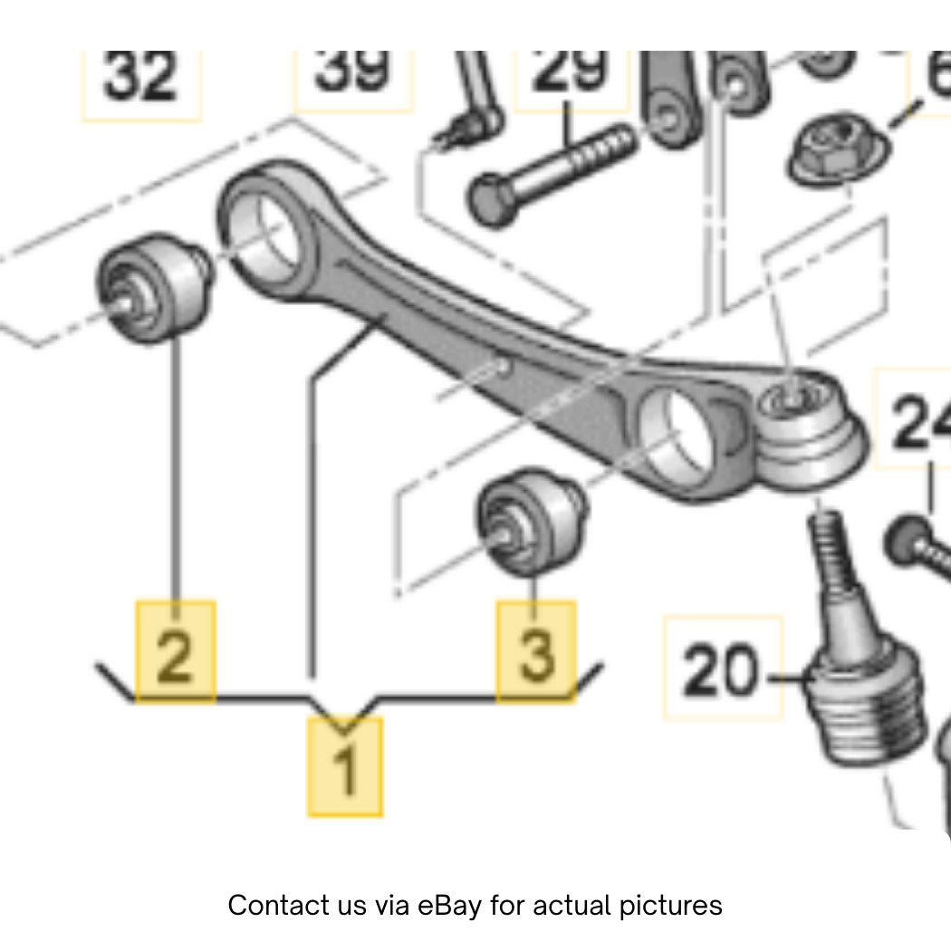 2008-2012 Audi A4 A5 Lower Front Control Arm Used OEM 8K0407152D