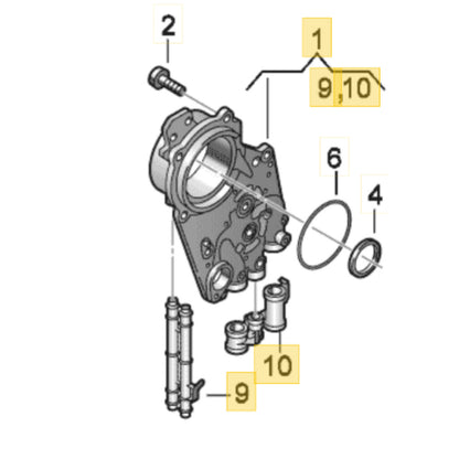 2010-2018 Audi A6 Q5 S-Tronic Transmission Oil Pump OEM 0B5315105R